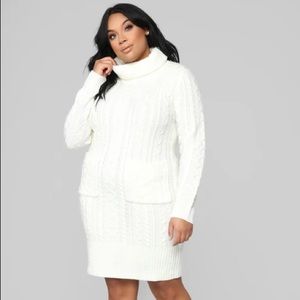 NWT Fashion Nova Cuddle Me Sweater Dress, 1X